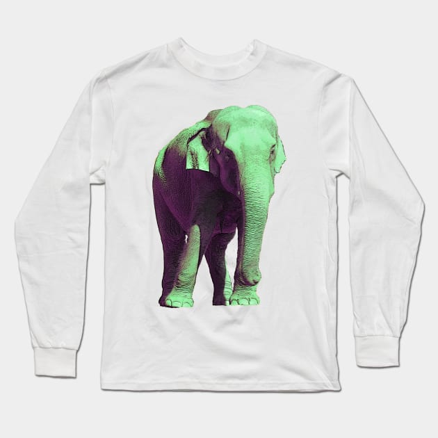 Fat Tuesday Elephant Long Sleeve T-Shirt by A4ditee